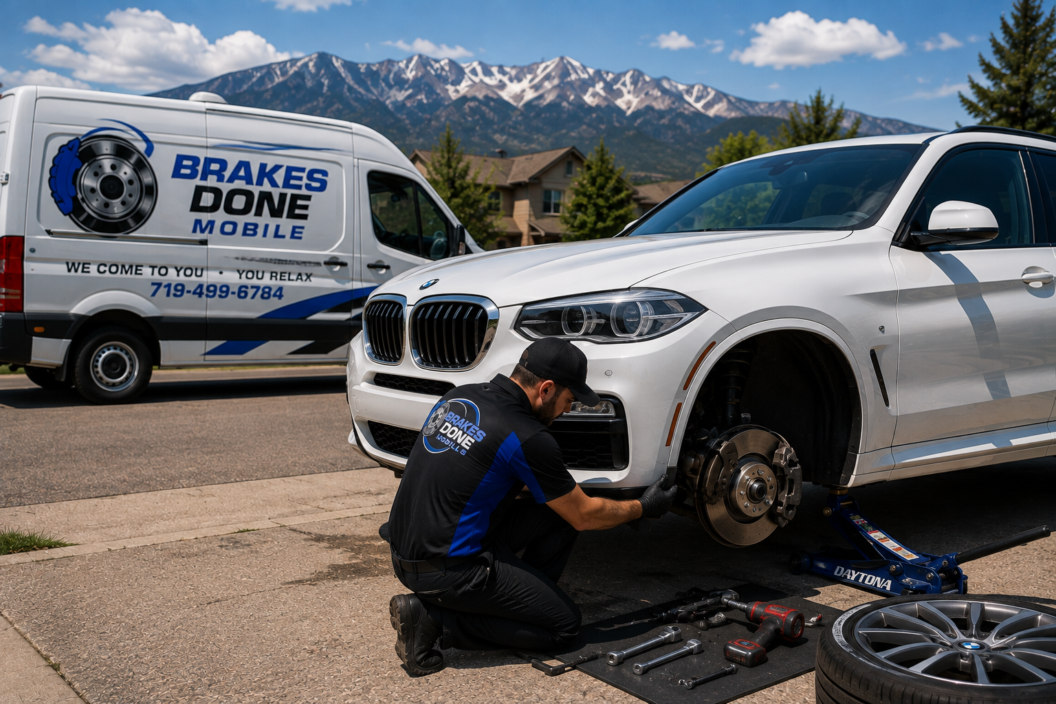 premium brake pads and rotors